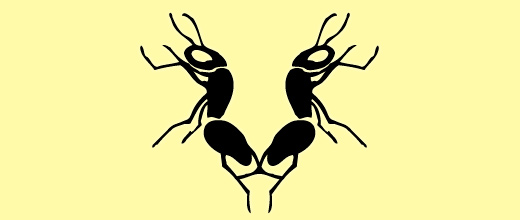 Simple lion ant logo design ideas