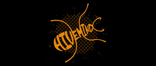 Orange typography ant logo design ideas