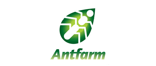 Ant farm green agricultural ant logo design ideas
