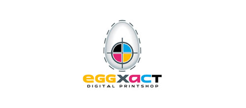 Eggxact logo design examples ideas