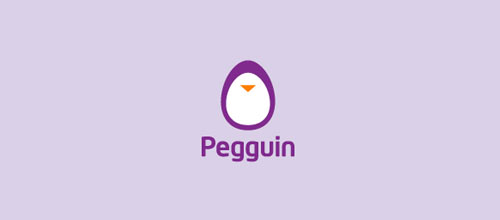 Pegguin logo design examples ideas