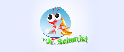 Scientist science ant logo design ideas
