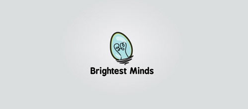 Brightest Minds logo design examples ideas