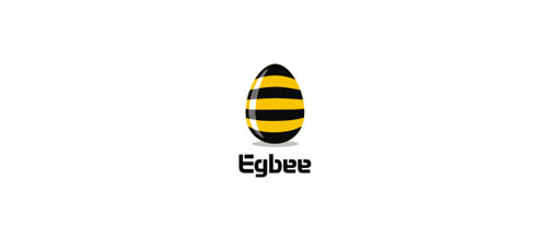Eggbee logo design examples ideas
