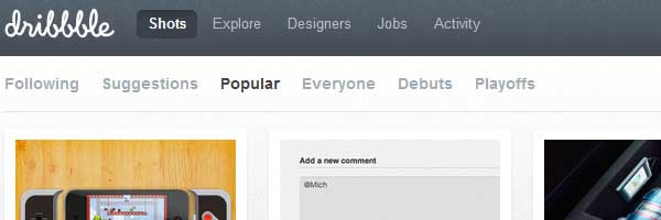 Những website đồ họa miễn phí tốt nhất cho dân thiết kế web Dribbble