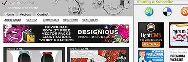 Những website đồ họa miễn phí tốt nhất cho dân thiết kế web Vector 4 Free