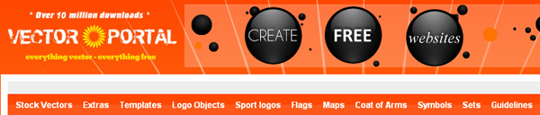 Những website đồ họa miễn phí tốt nhất cho dân thiết kế web Vector Portal