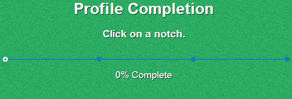 jQuery Progress bar profile completion