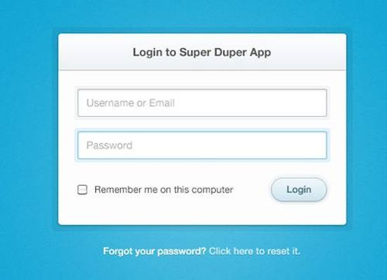 Clean & Simple Login Form