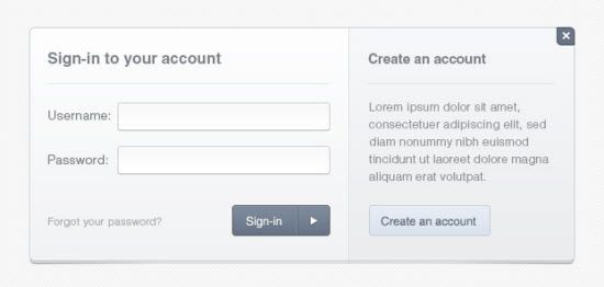 Login Modal Box 