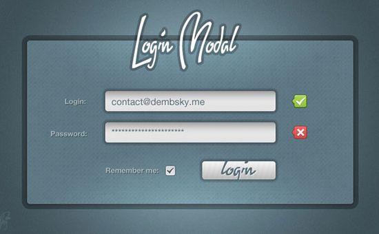 Login Modal Window