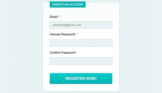 Clean & Simple Signup Form