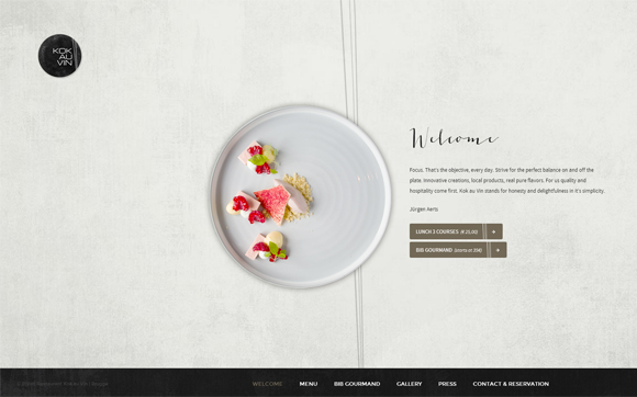 30 mẫu trang web nhà hàng