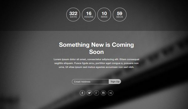 thiet ke web under construction/coming soon Thin 