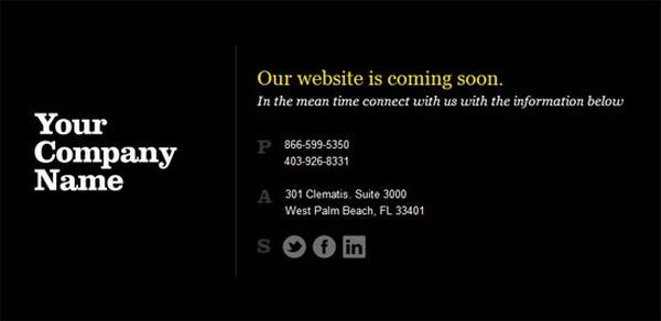 thiet ke web under construction/coming soon Website 