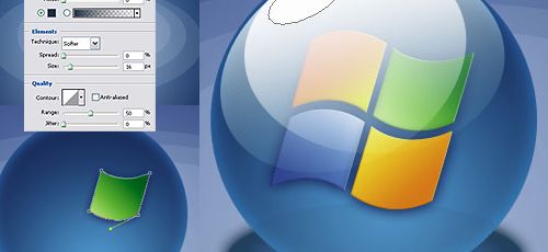 making the Windows Vista logo in Photoshop