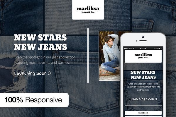 thiet ke web under construction/coming soon marliska-jeans