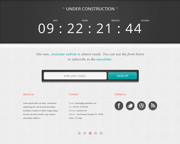 thiet ke web under construction wordpress Free 