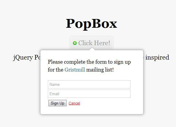 Tải nhanh 9 jQuery Plugin tạo hộp thoại popup cho website