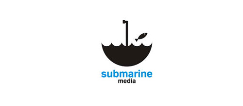 submarine media thiet ke logo chiec o 