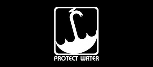 Protect Water thiet ke logo chiec o 