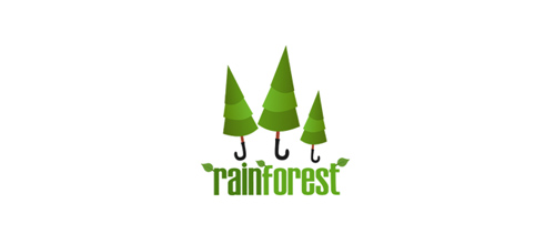 RainForest thiet ke logo chiec o 