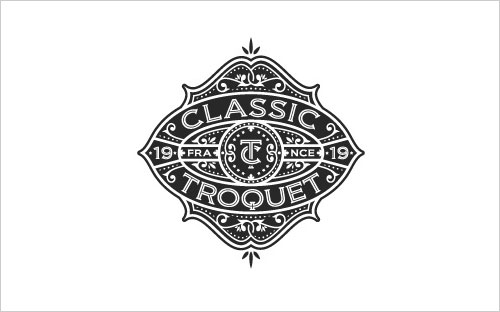Classic-Troquet thiet ke logo vintage