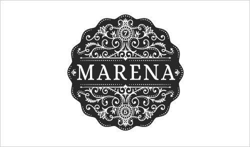 Marena thiet ke logo vintage