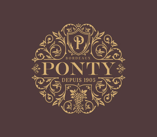 Ponty thiet ke logo vintage