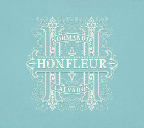 HONFLEUR-Decorated thiet ke logo vintage