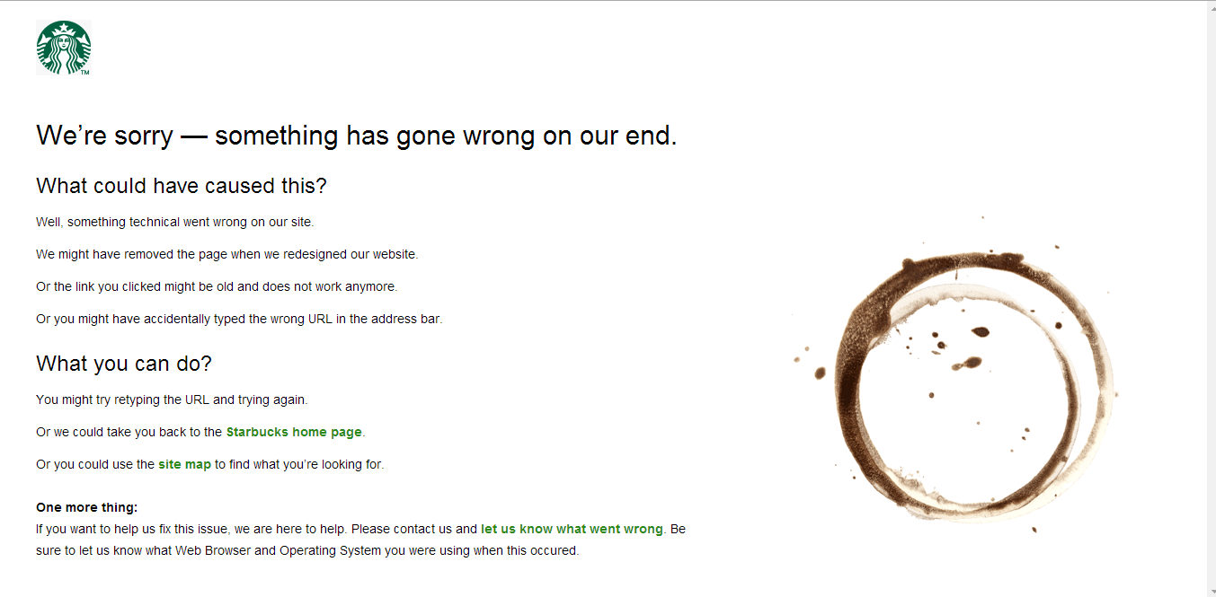 Starbucks thiet ke web 404