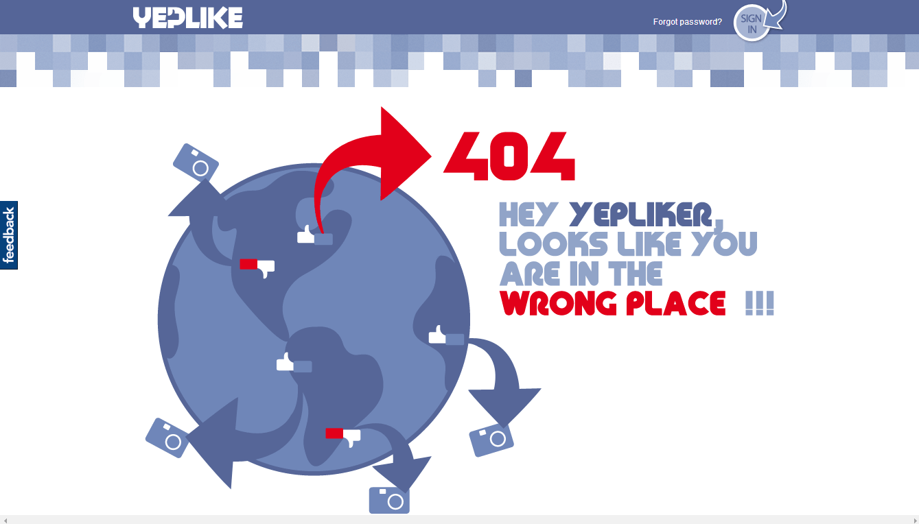 Yeplike thiet ke web 404