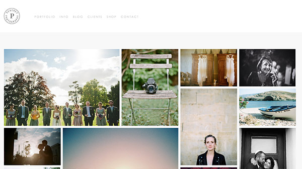 Peachey Photography thiet ke web grid