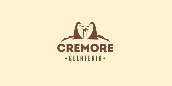 Cremore Gelateria thiet ke logo nha hang