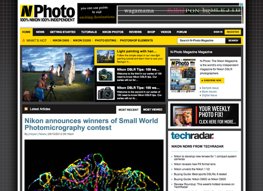 nikon thiet ke website 