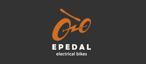 45 thiết kế logo lấy ý tưởng từ chiếc xe đạp thân quen thiet ke logo xe dap E Pedal logo