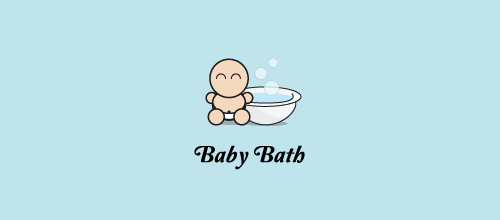 baby bath thiet ke logo