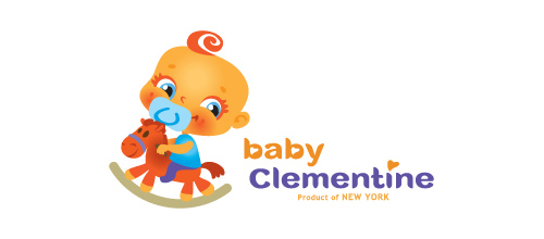Baby Clementine thiet ke logo
