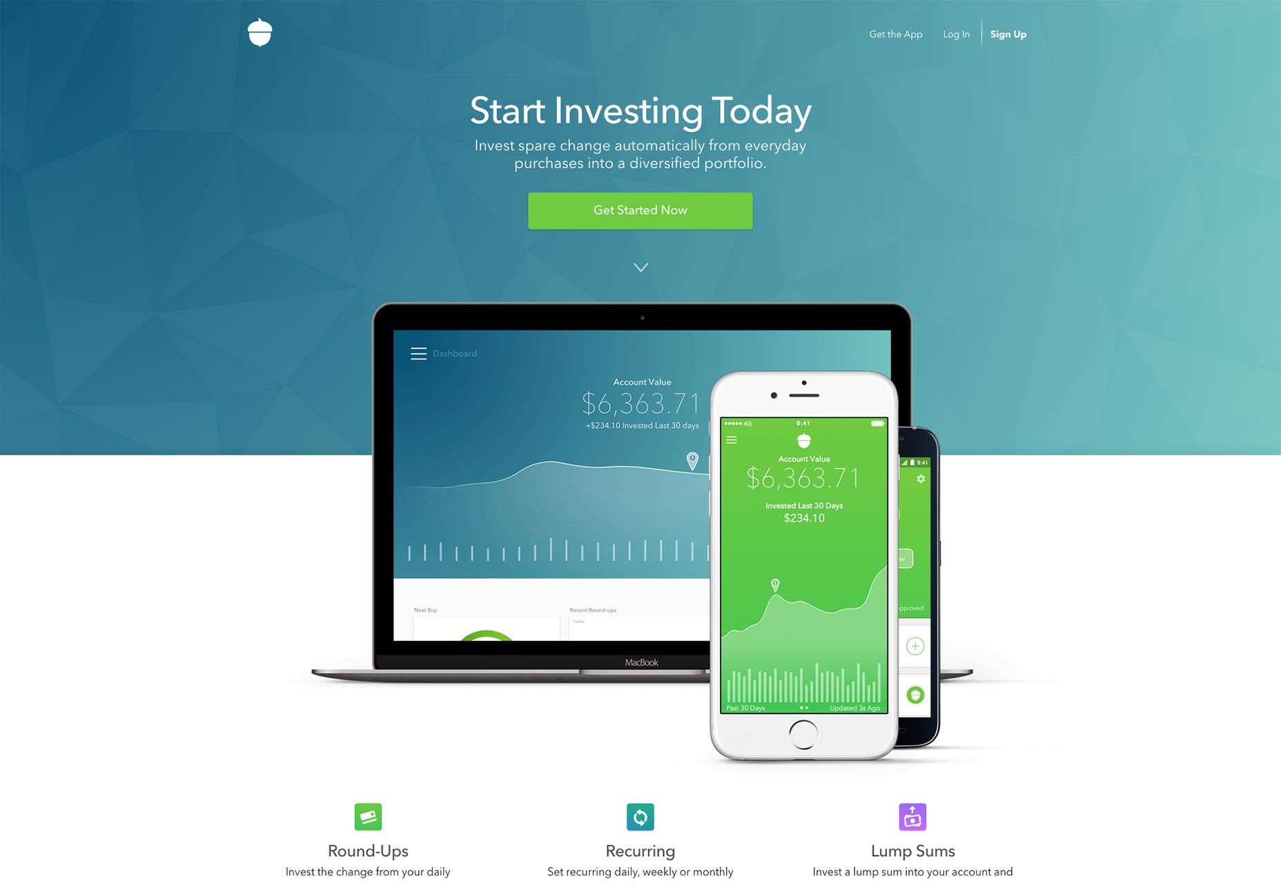 Tổng hợp xu hướng Pattern đang thịnh hành trong thiết kế web 008_acorns pattern trong thiet ke web