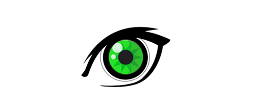 Green eyes thiet ke logo