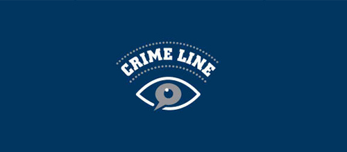 Crime Line thiet ke logo