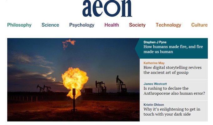 aeon magazine website design