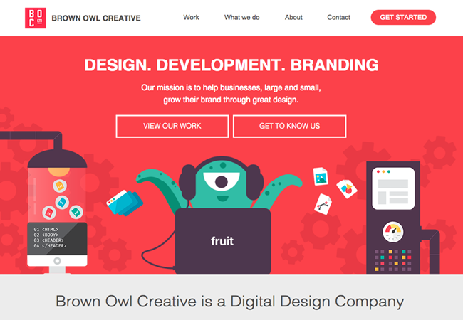 Brown Owl Creative thiet ke logo website