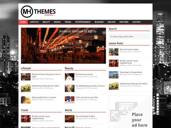 responsive magazine theme