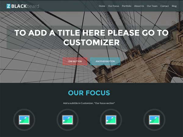 responsive portfolio theme