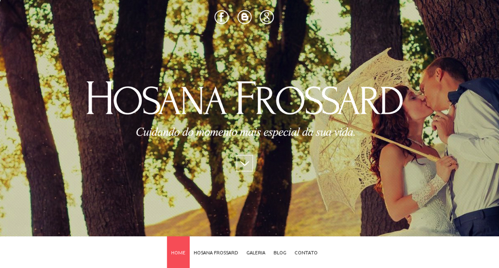 hosana frossard thiet ke website minimal