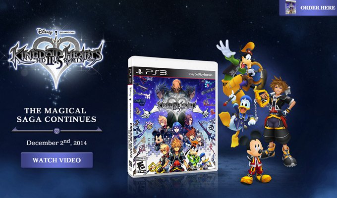 kingdom hearts square enix thiet ke website game 