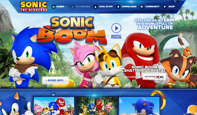 sonic the hedgehog thiet ke website game 