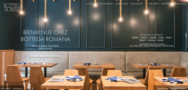 Bottega Romana thiet ke website dep