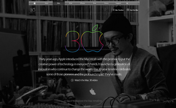 apple 30 years thiet ke website mutimedia